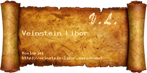 Veinstein Libor névjegykártya